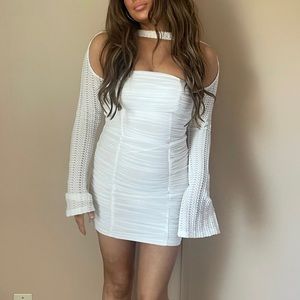 White mini dress
